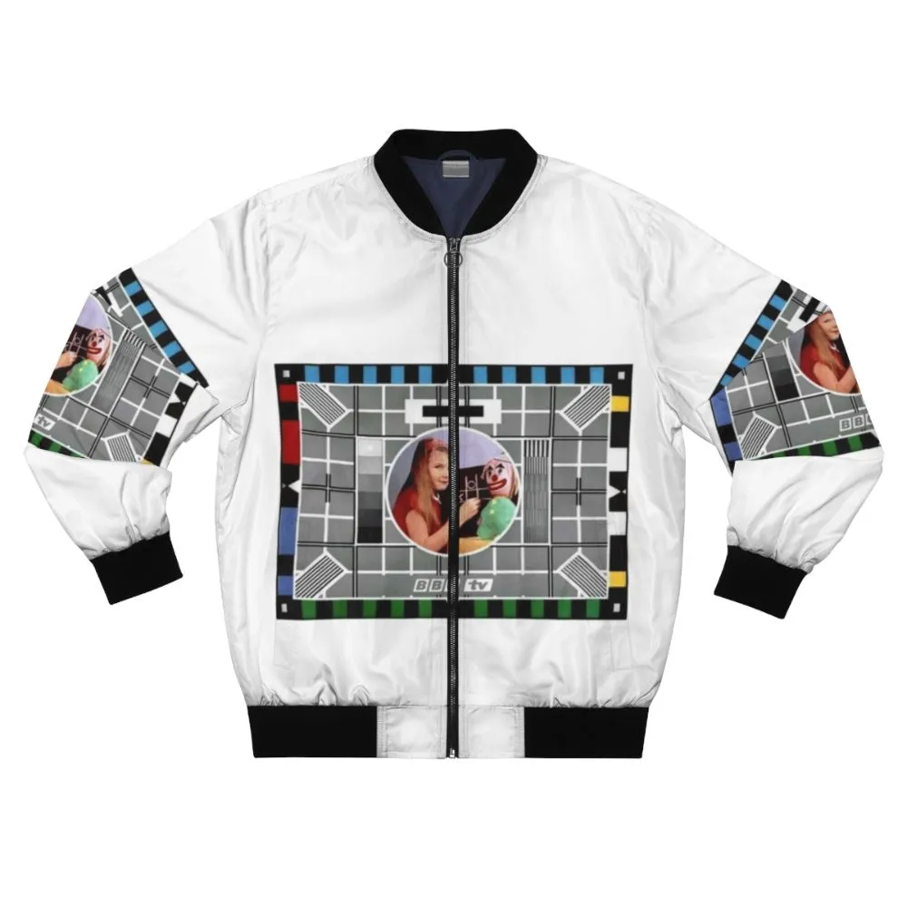 1970s 'BBC Test Card' Inspired Retro Bomber Jacket