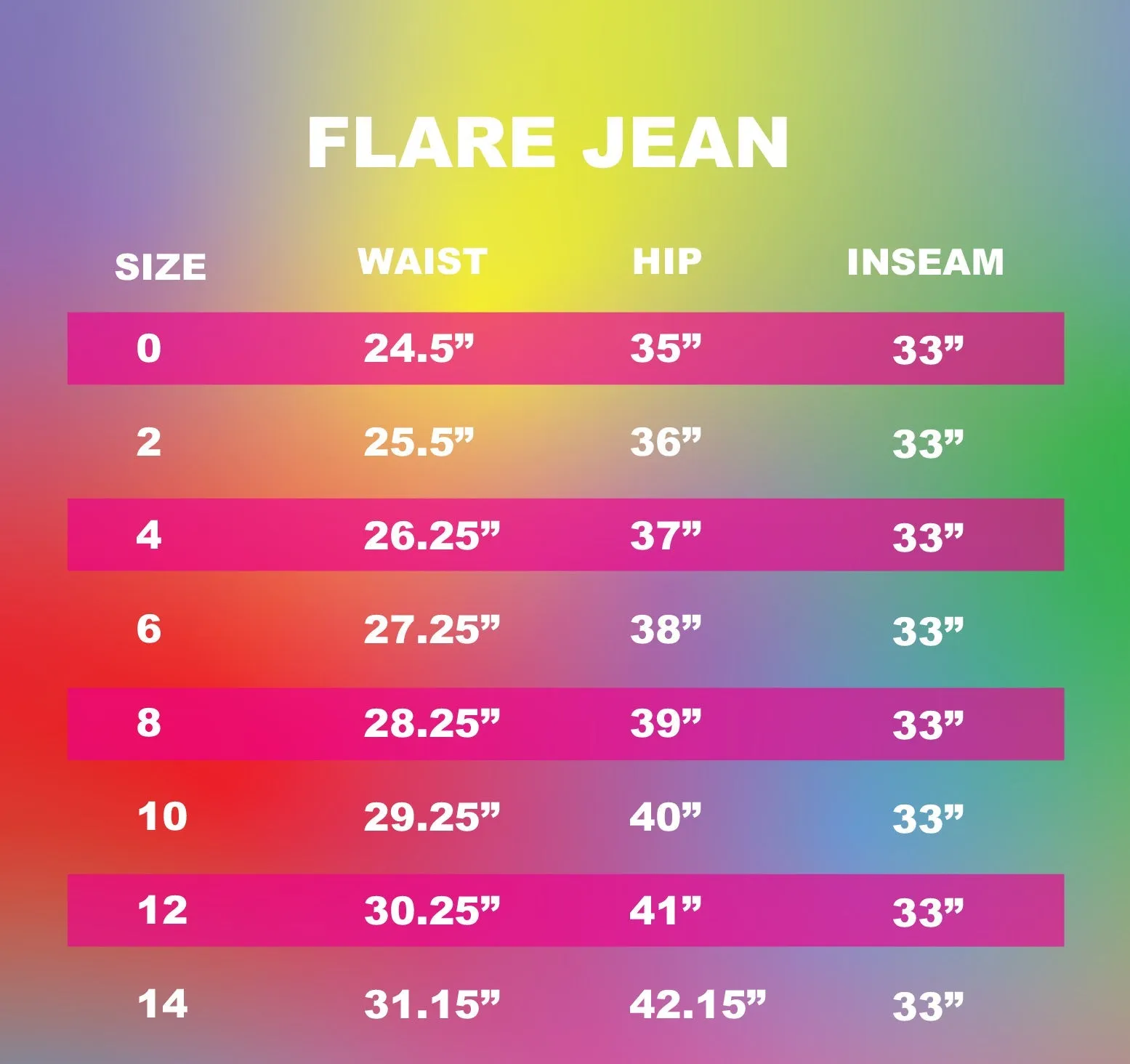 BruceGlen Ombre Zebra Flare Jean