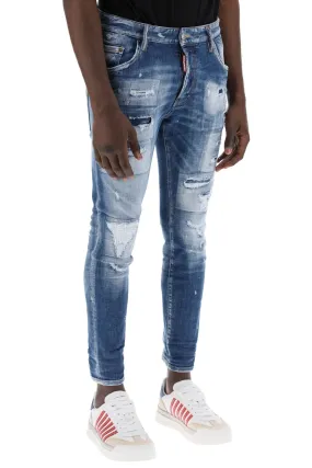 destroyed effect skater jeans.