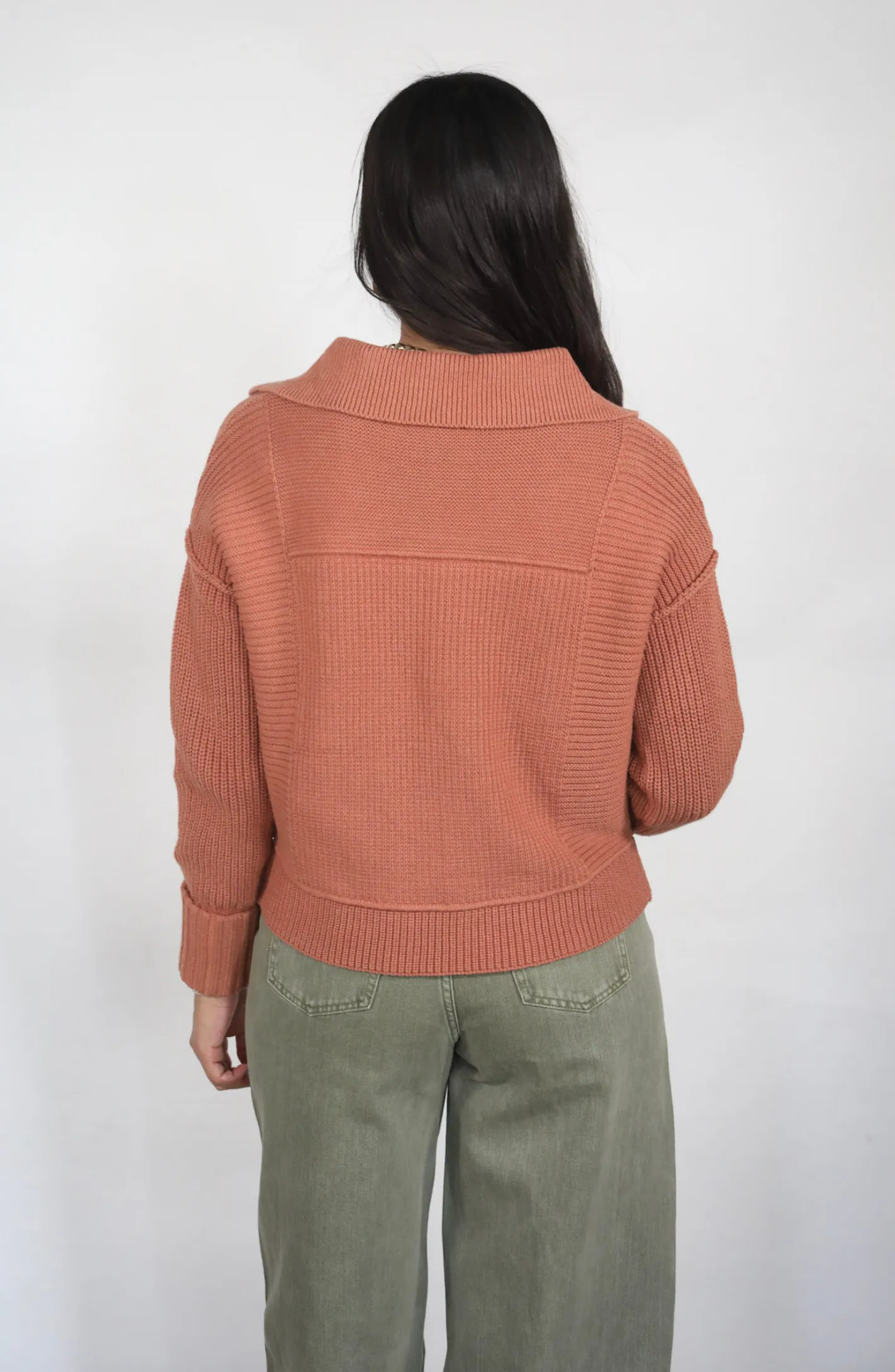 Finally Found You Terracota Collared Jacket