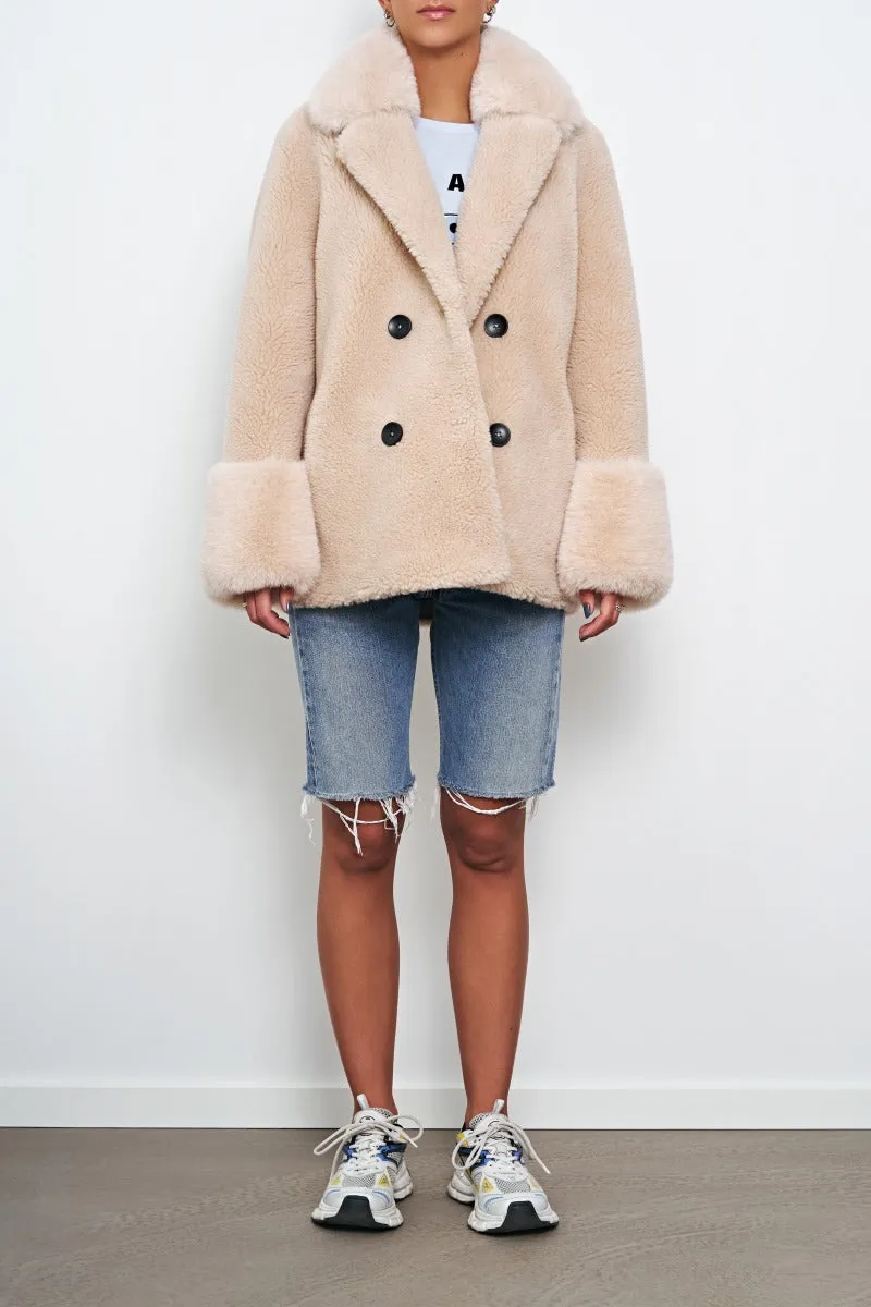 Fiona Wool Coat Short - Beige