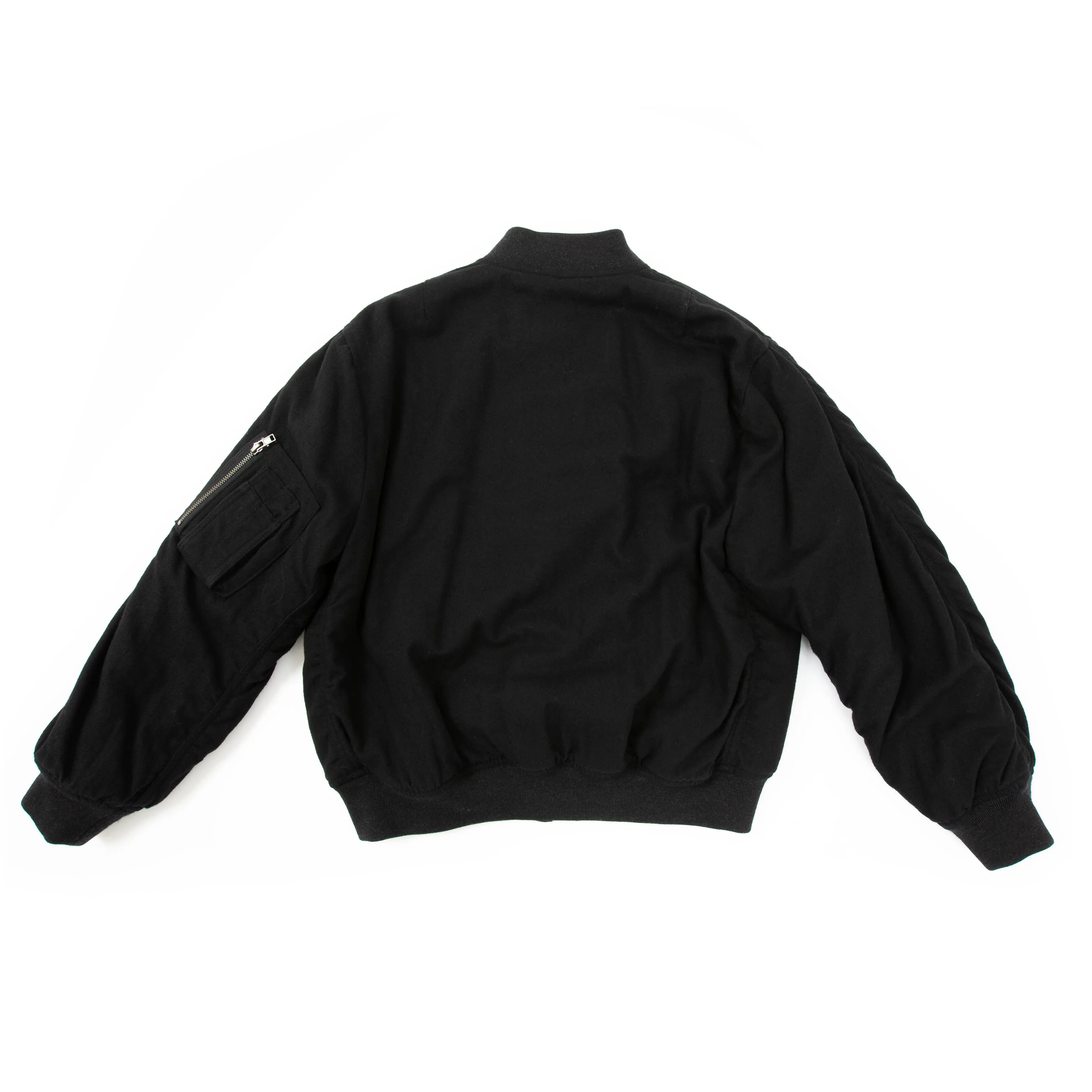 FW16 Black Classic Wool Bomber