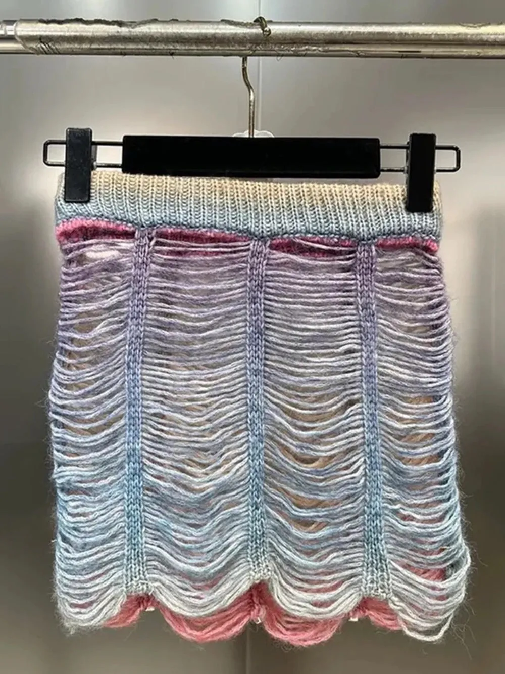 Gradient Woven Skirt Set