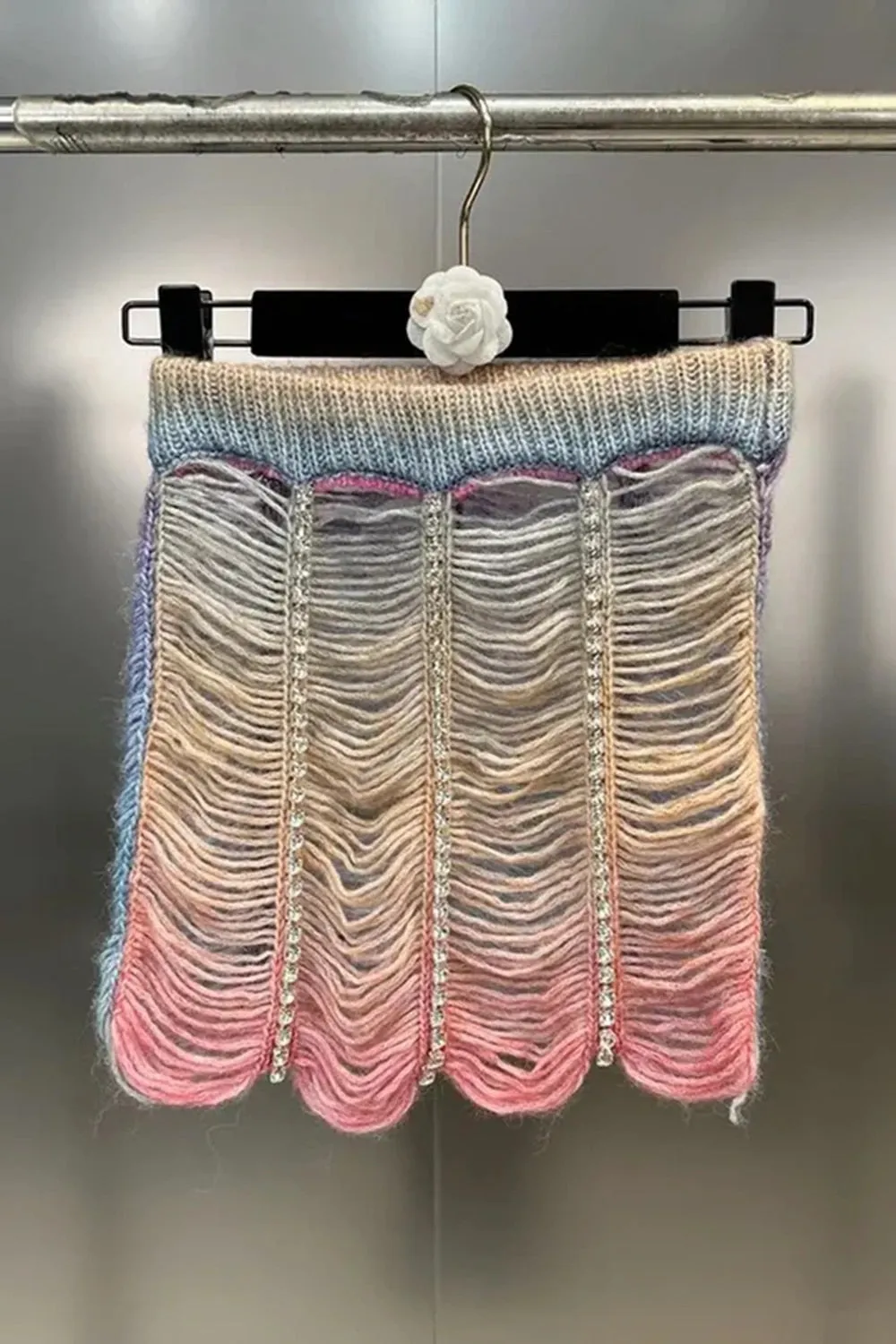 Gradient Woven Skirt Set