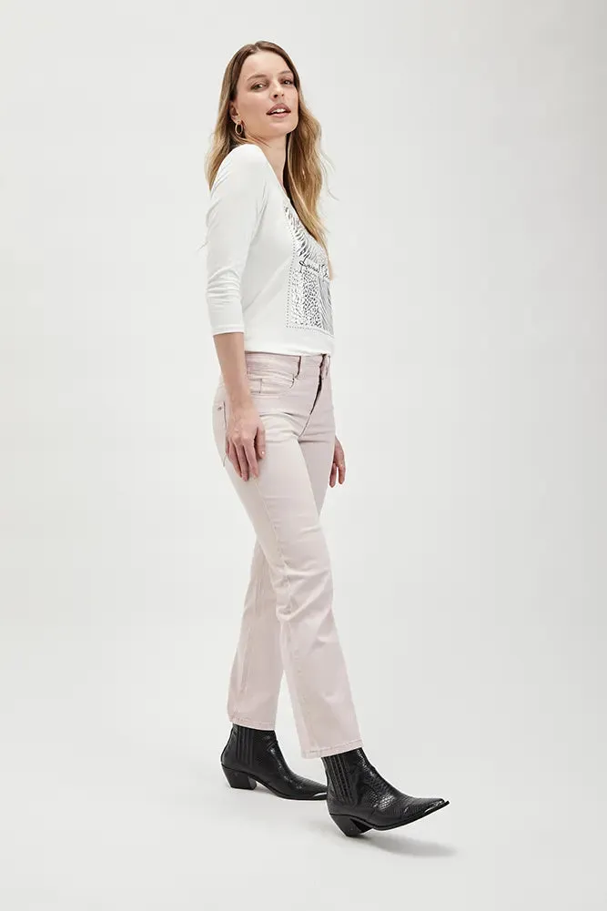 Jeans Mujer Liso Rosado