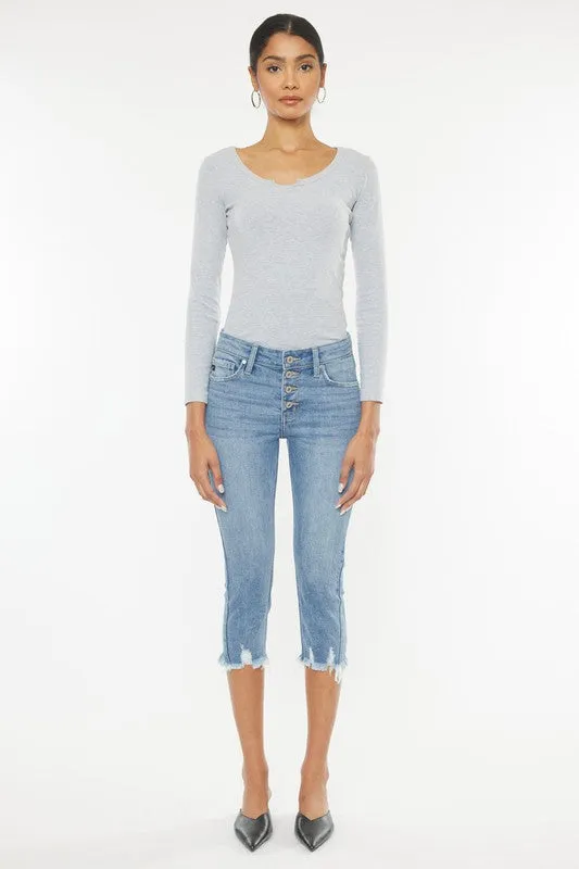 Jeans - "KanCan" Mid Rise Capri