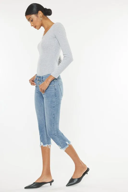 Jeans - "KanCan" Mid Rise Capri