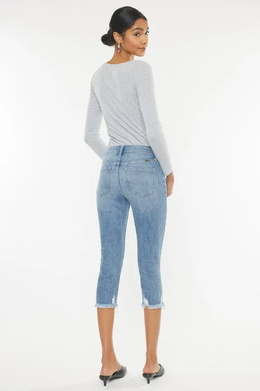 Jeans - "KanCan" Mid Rise Capri