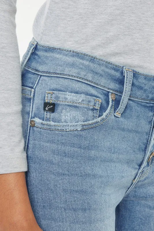 Jeans - "KanCan" Mid Rise Capri