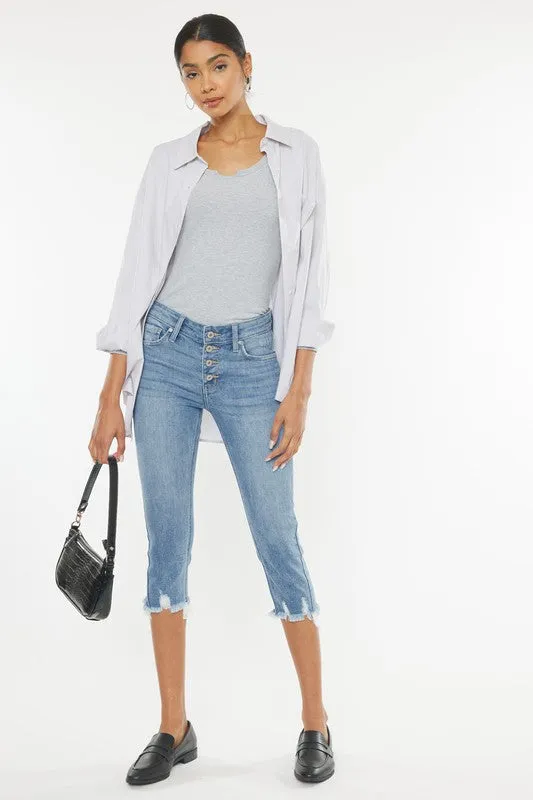 Jeans - "KanCan" Mid Rise Capri