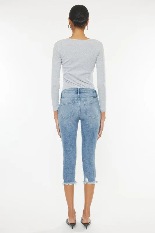 Jeans - "KanCan" Mid Rise Capri