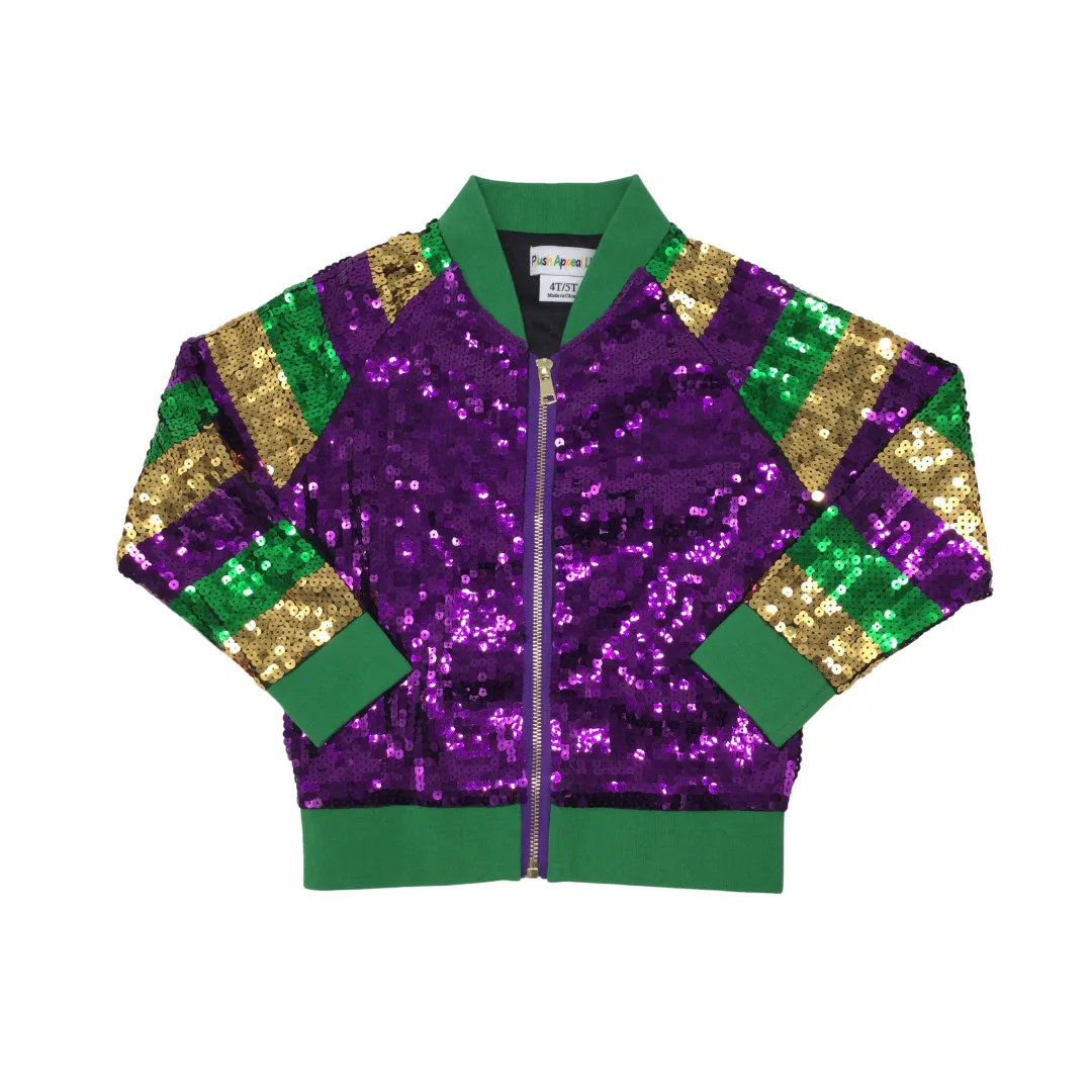 Little Miss Mardi Gras Kids Sequin Jacket (Each)