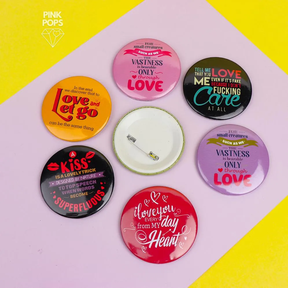 Love Quotes Acrylic Pins