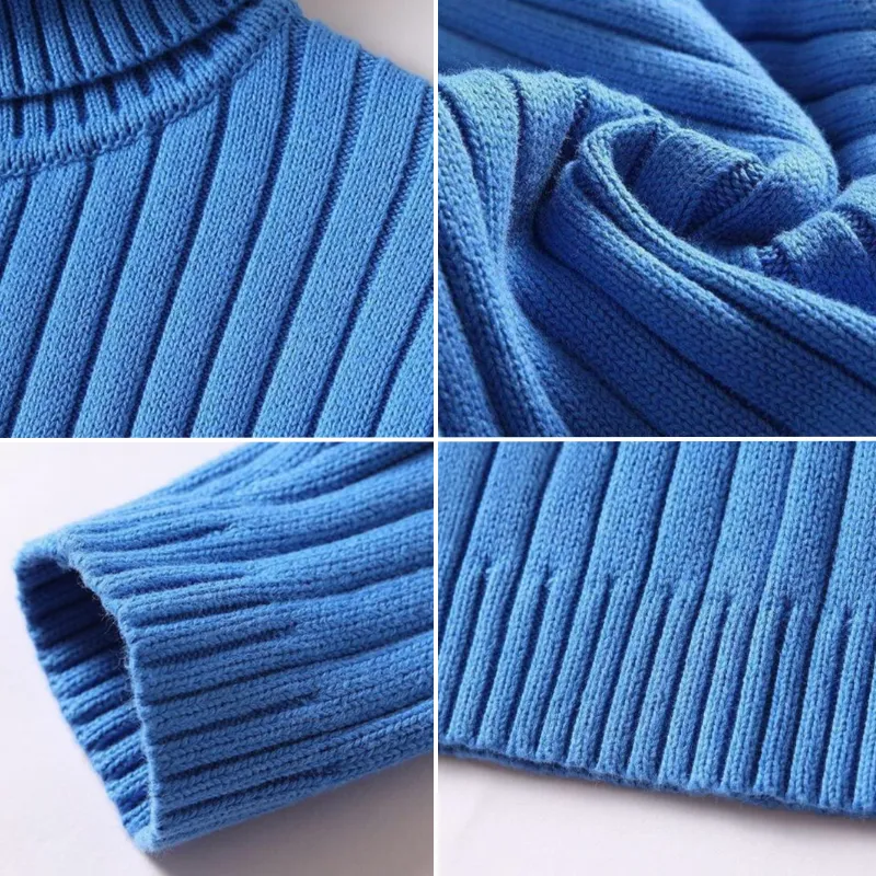 Merino Wool Turtleneck Sweater for Men