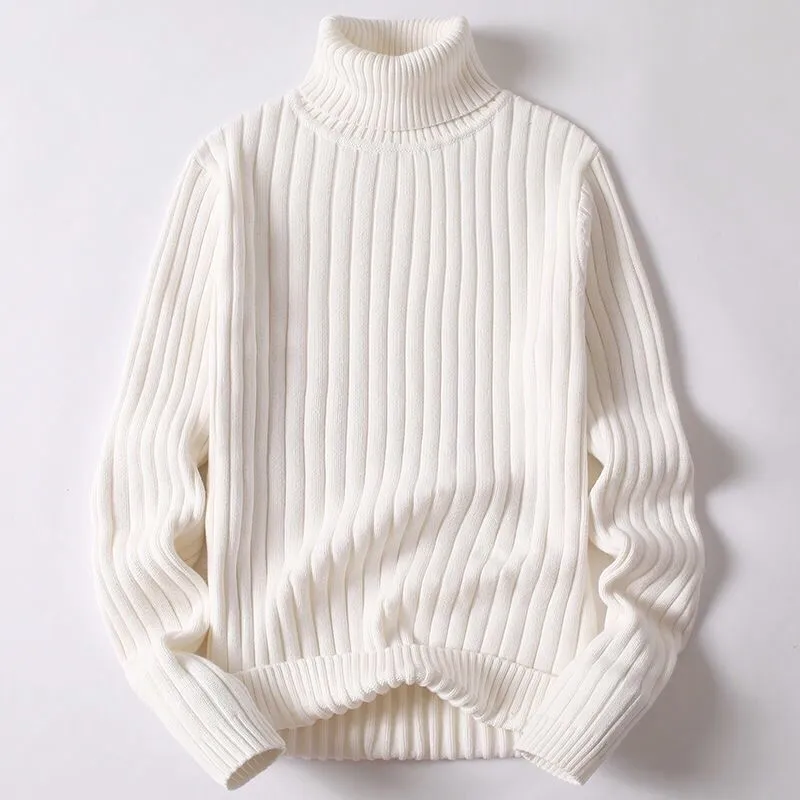 Merino Wool Turtleneck Sweater for Men