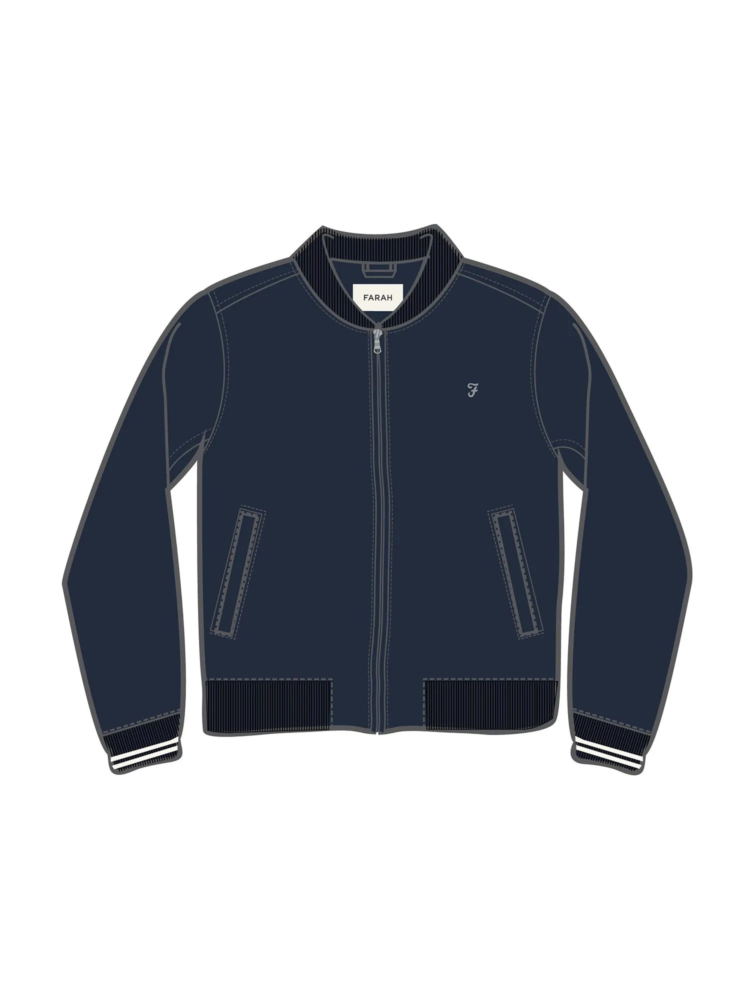 Navy Slade Bomber Jacket