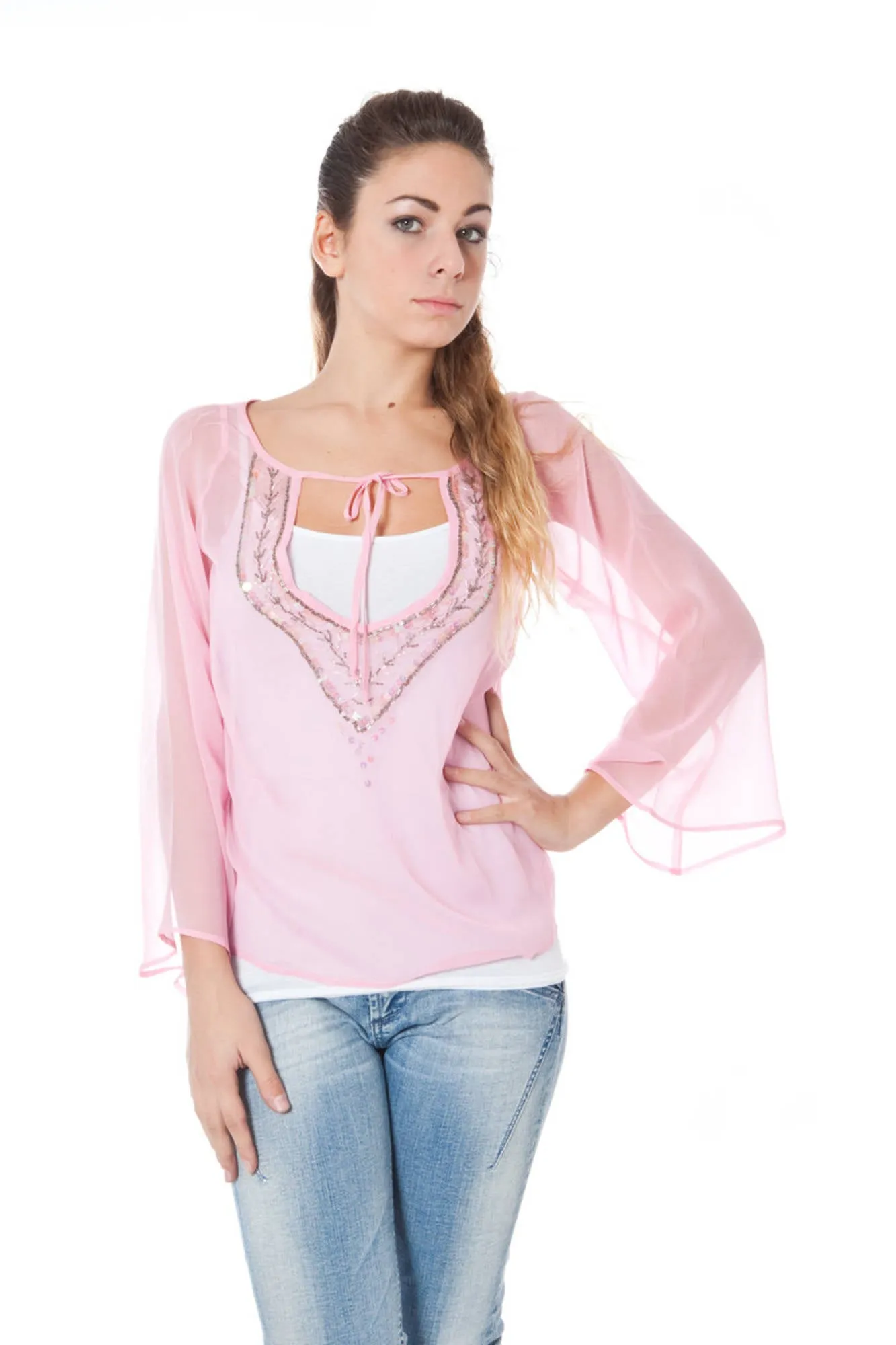 Phard Long Sleeve T-Shirt Pink Woman