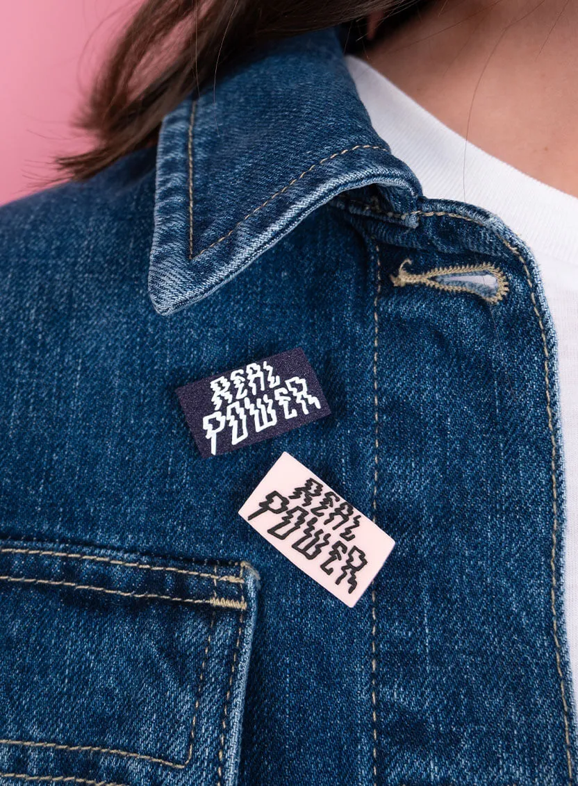 Real Power Brooch - Pink