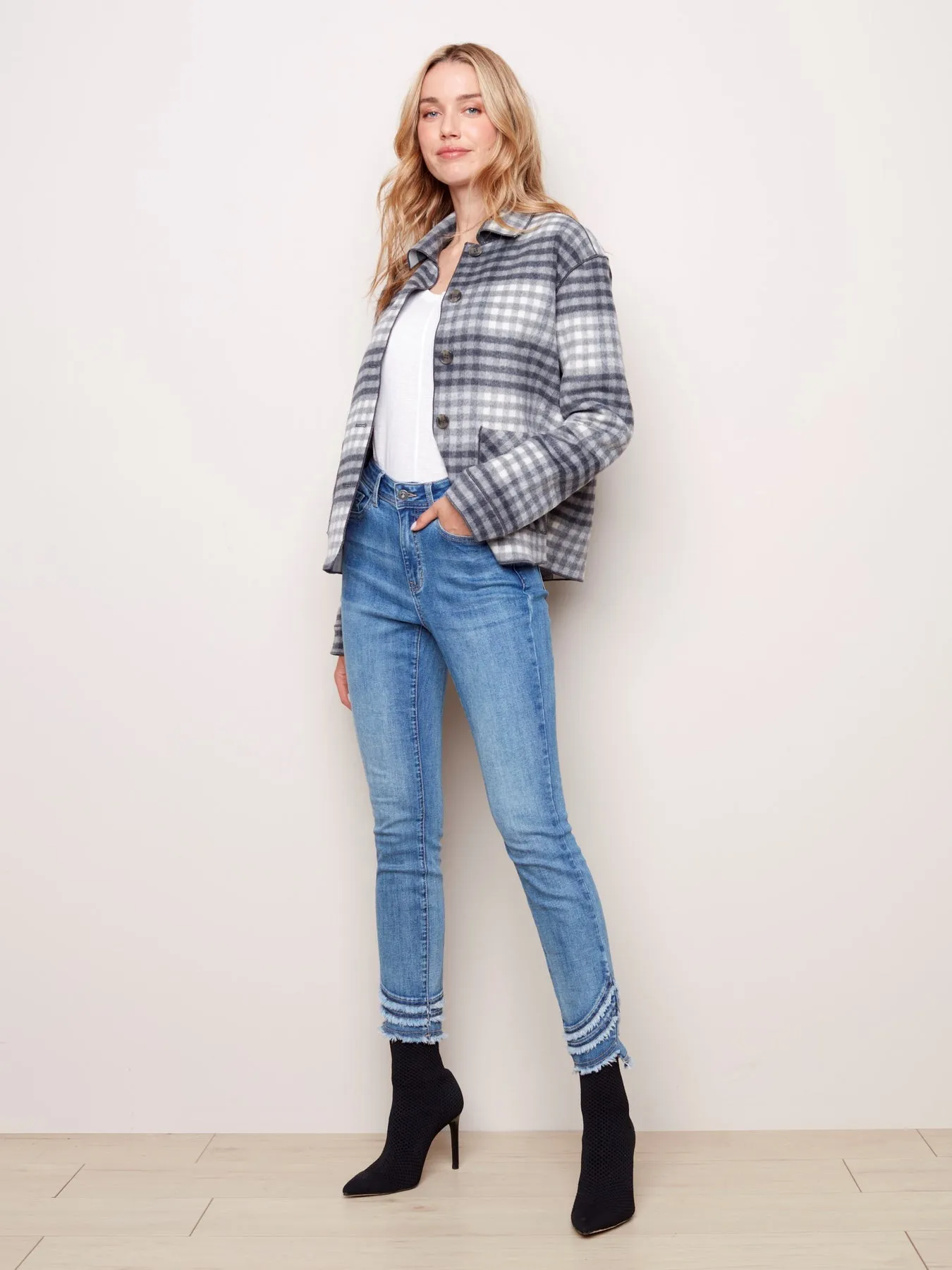 REVERSIBLE PLAID JACKET
