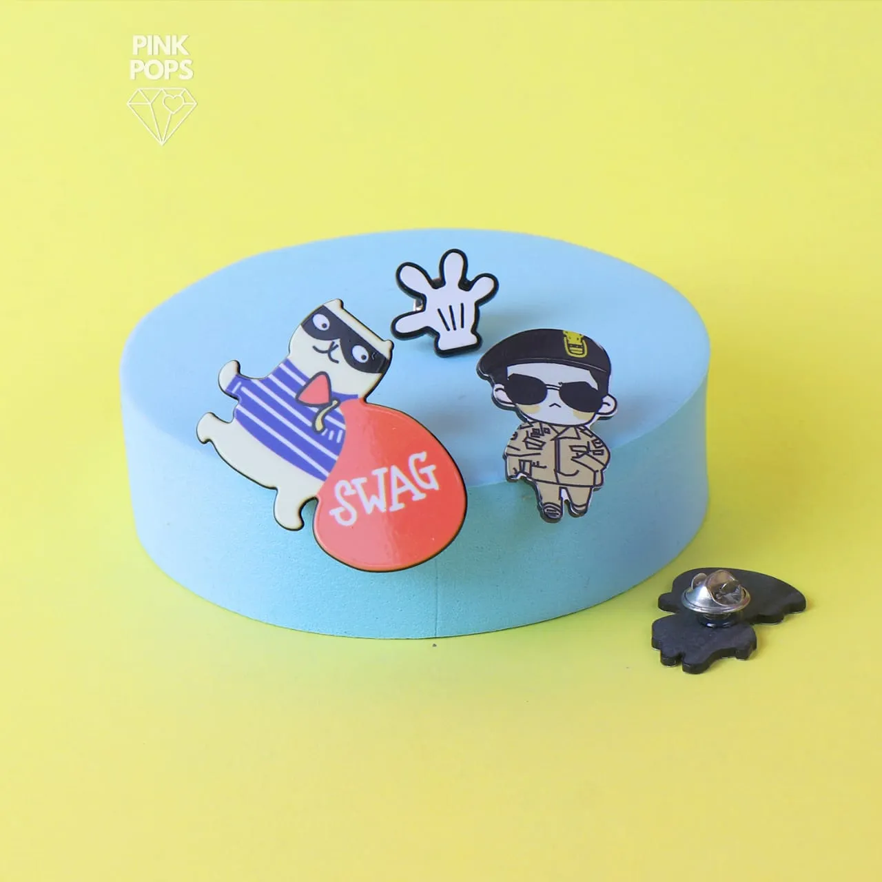 Swag Hand Enamel Pin Set of 3