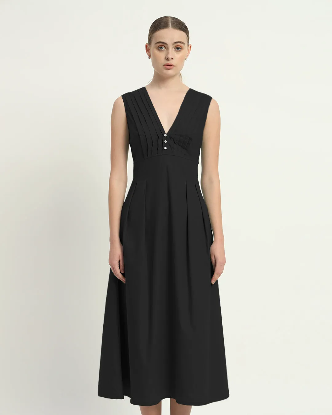 The Mendoza Noir Cotton Dress
