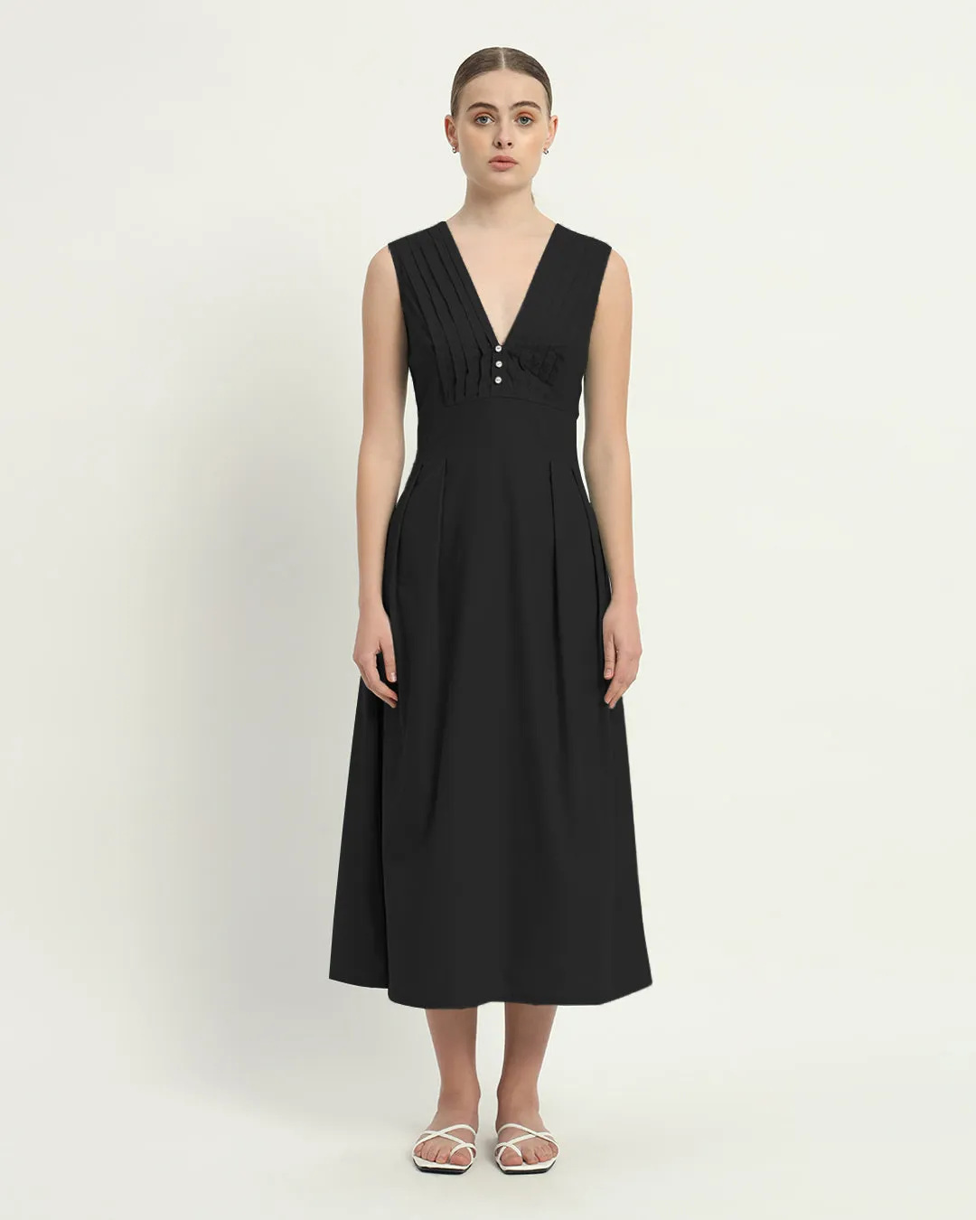 The Mendoza Noir Cotton Dress
