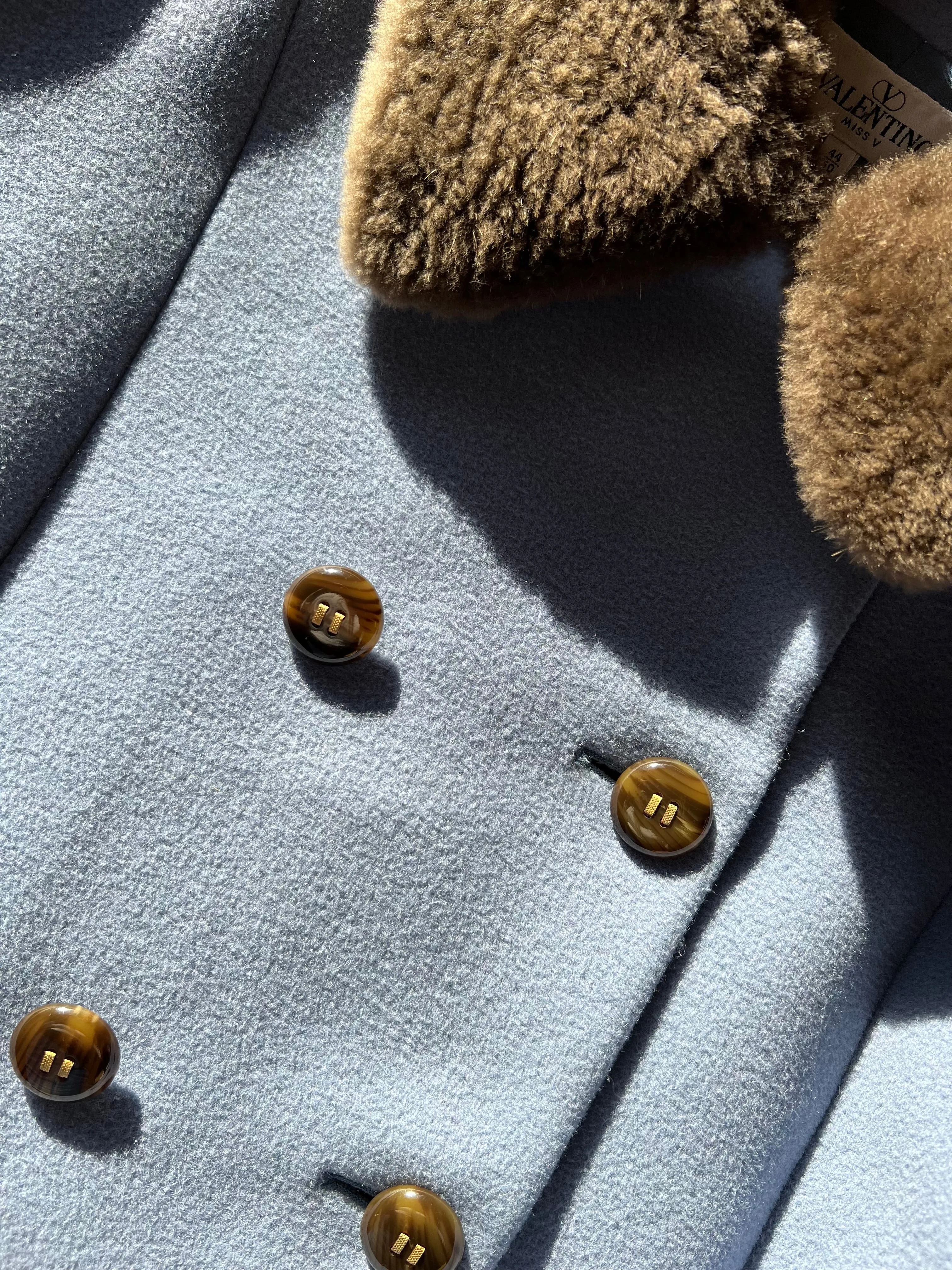 Valentino Lilac Wool Coat