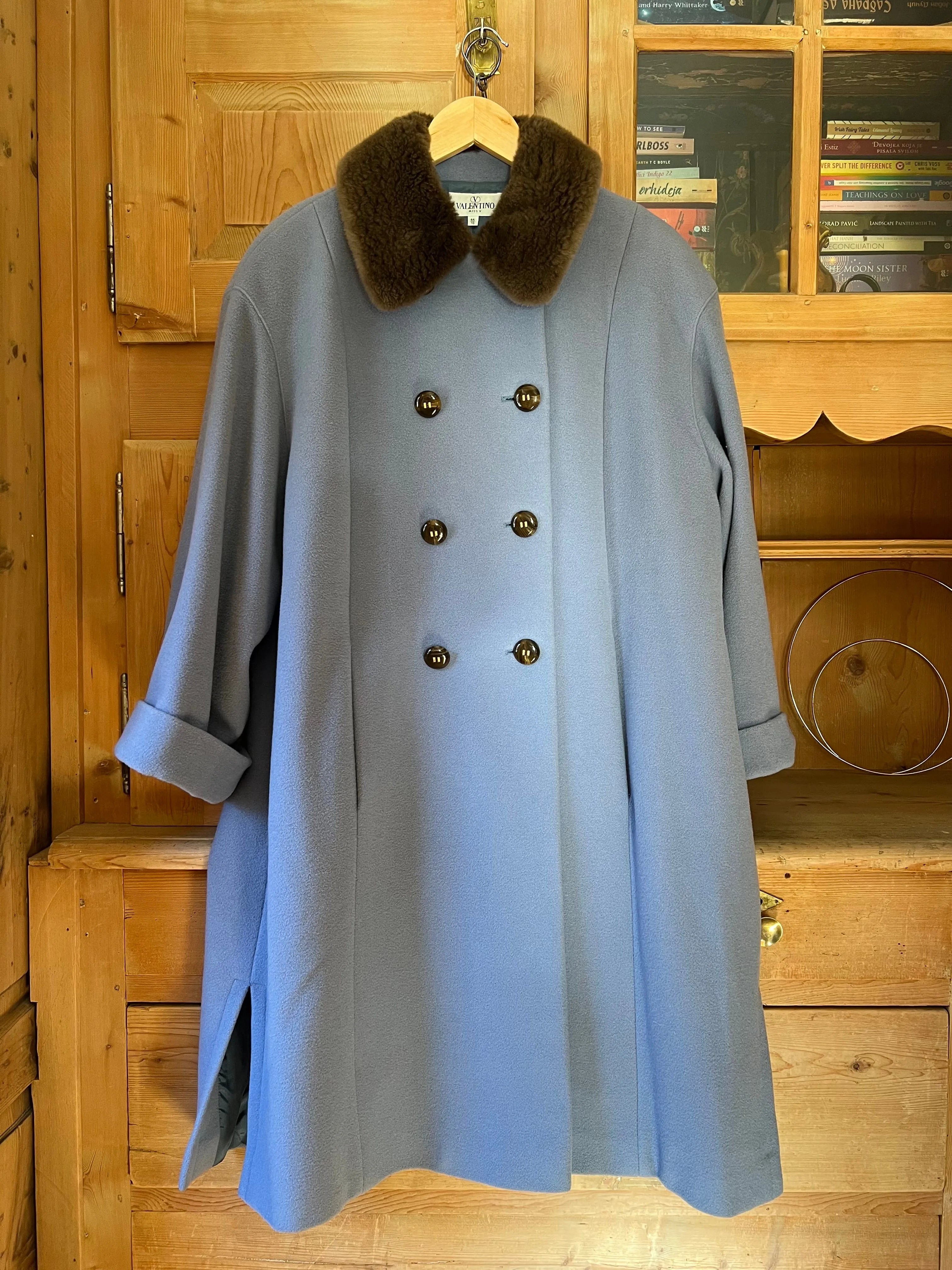 Valentino Lilac Wool Coat