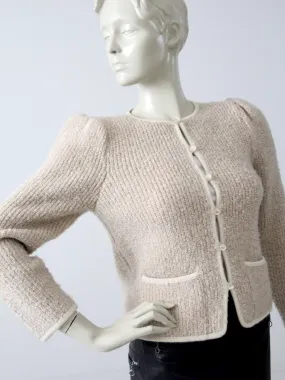 vintage boucle cardigan jacket